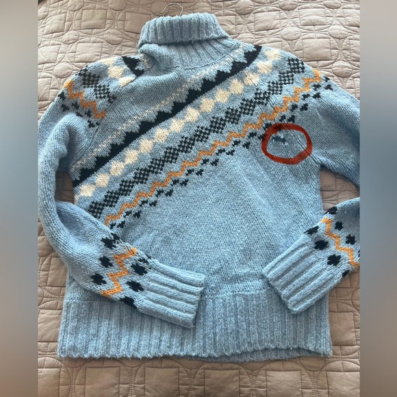 Derek Lam 10 Crosby Diagonal Fair Isle Turtleneck - Picture 13 of 16